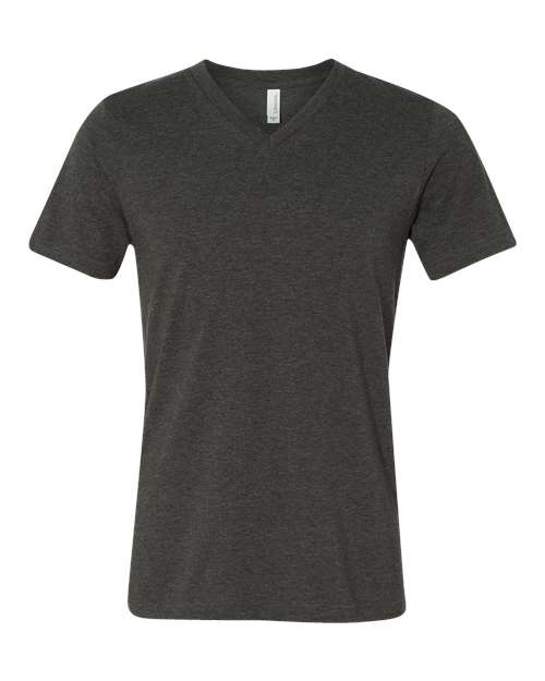 Unisex Heather CVC V-Neck Tee - 2XL