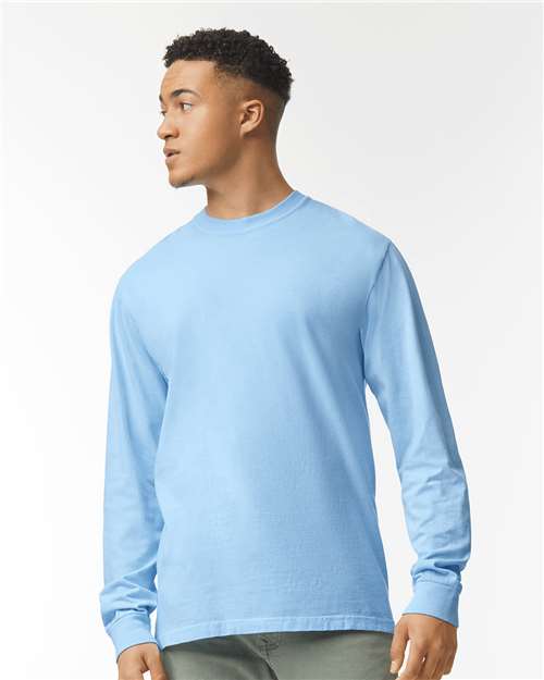 Unisex Garment-Dyed Heavyweight Long Sleeve T-Shirt - M