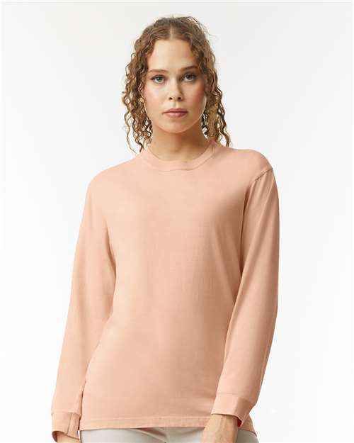 Unisex Garment-Dyed Heavyweight Long Sleeve T-Shirt - M