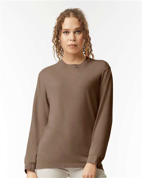 Unisex Garment-Dyed Heavyweight Long Sleeve T-Shirt - 2XL