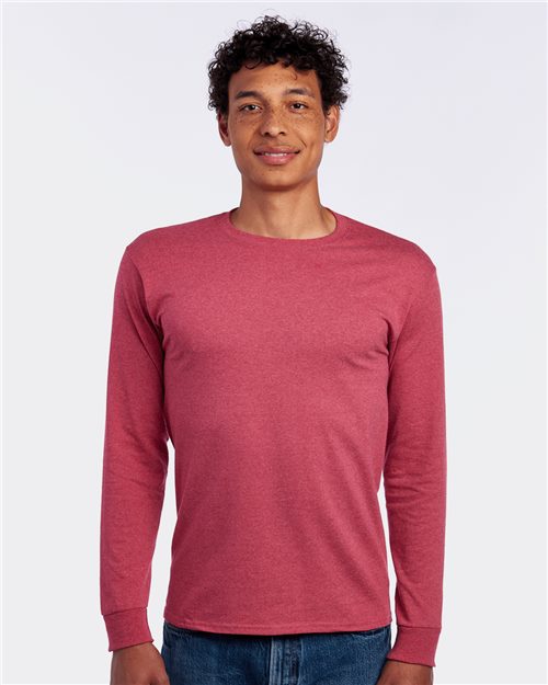 Men's Dri-Power® Long Sleeve 50/50 T-Shirt - S