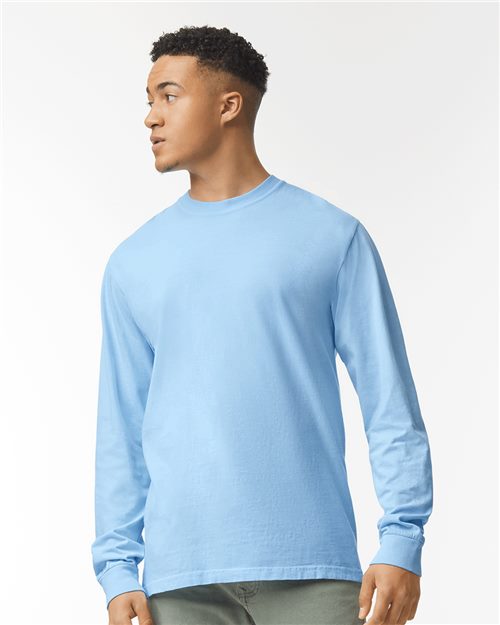 Unisex Garment-Dyed Heavyweight Long Sleeve T-Shirt - S