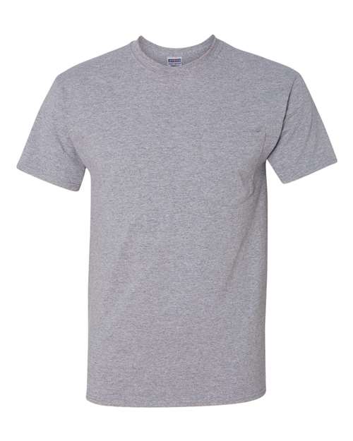 Unisex Dri-Power® 50/50 Pocket T-Shirt - S