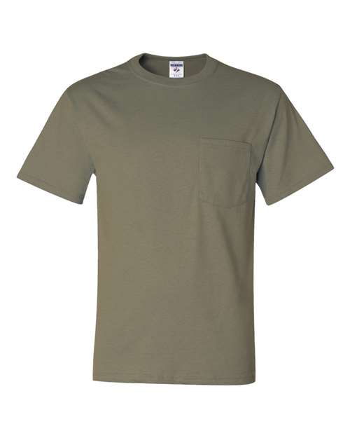 Unisex Dri-Power® 50/50 Pocket T-Shirt - M