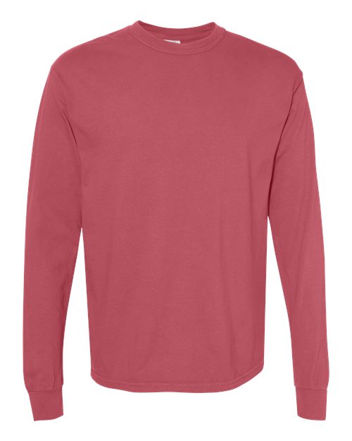 Unisex Garment-Dyed Heavyweight Long Sleeve T-Shirt - S