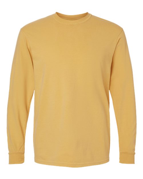 Unisex Garment-Dyed Heavyweight Long Sleeve T-Shirt - M