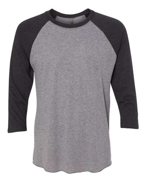 Unisex Triblend Three-Quarter Raglan T-Shirt - 3XL