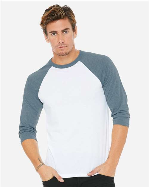 Unisex Three-Quarter Sleeve Baseball Tee - L