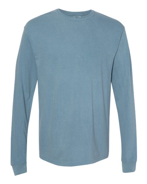 Unisex Garment-Dyed Heavyweight Long Sleeve T-Shirt - 2XL