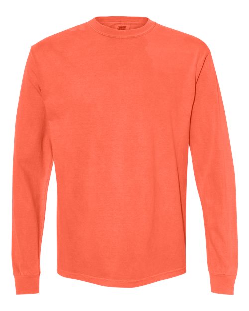 Unisex Garment-Dyed Heavyweight Long Sleeve T-Shirt - S