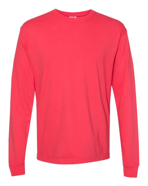 Unisex Garment-Dyed Heavyweight Long Sleeve T-Shirt - 2XL