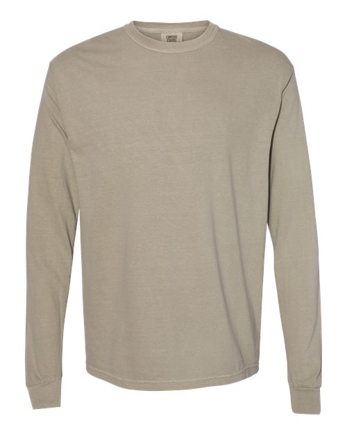 Unisex Garment-Dyed Heavyweight Long Sleeve T-Shirt - S