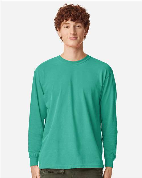 Unisex Garment-Dyed Heavyweight Long Sleeve T-Shirt - 2XL