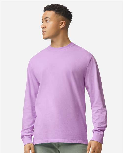 Unisex Garment-Dyed Heavyweight Long Sleeve T-Shirt - 2XL