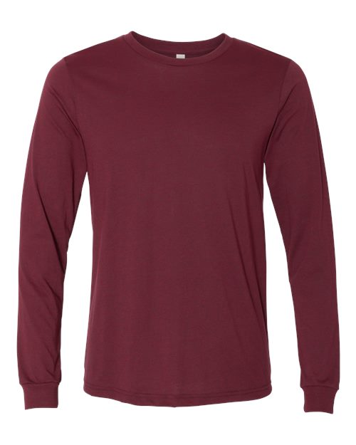 Heather CVC Long Sleeve Tee - XL