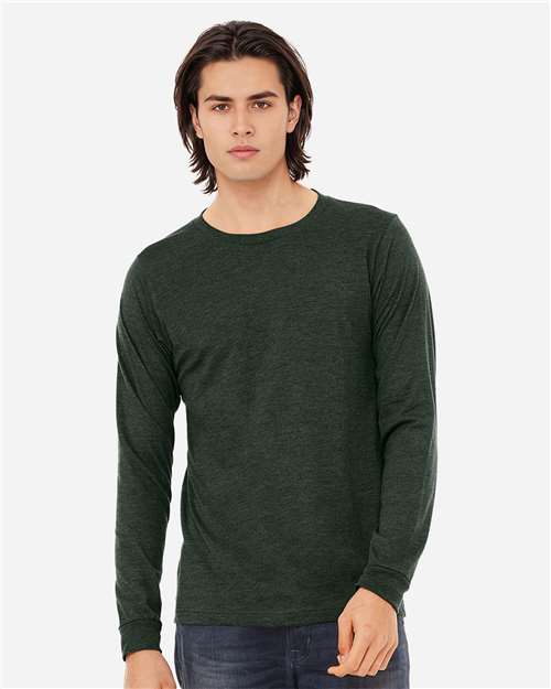Heather CVC Long Sleeve Tee - 3XL