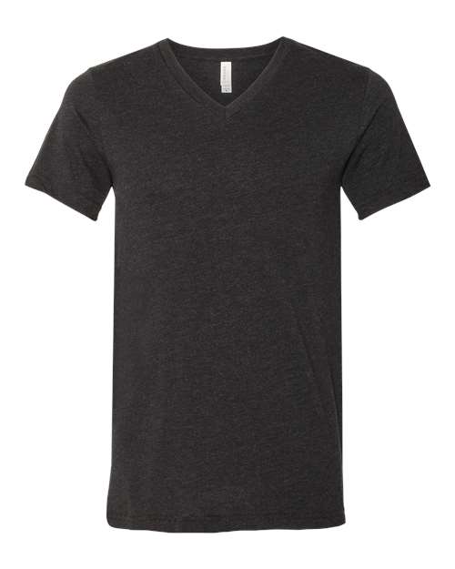 Unisex Heather CVC V-Neck Tee - M