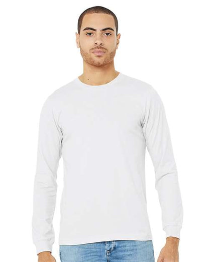 Heather CVC Long Sleeve Tee - XL