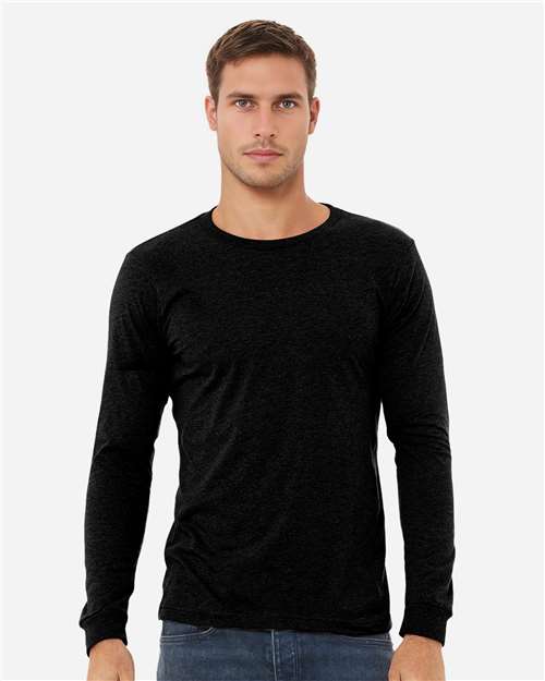 Heather CVC Long Sleeve Tee - 3XL