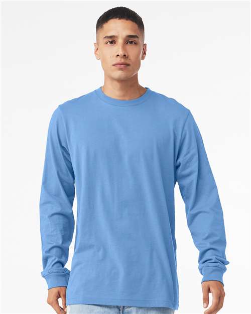 Heather CVC Long Sleeve Tee - L