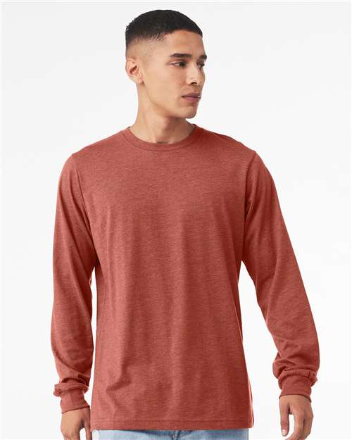 Heather CVC Long Sleeve Tee - 3XL