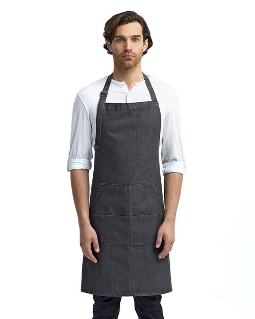 Jeans Stitch Denim Bib Apron