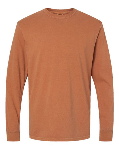 Unisex Garment-Dyed Heavyweight Long Sleeve T-Shirt - XL