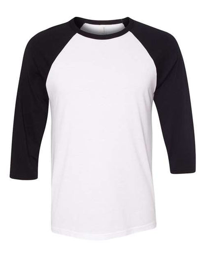 Unisex Three-Quarter Sleeve Baseball Tee - XL