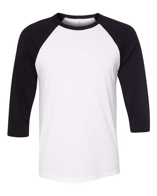 Unisex Three-Quarter Sleeve Baseball Tee - M