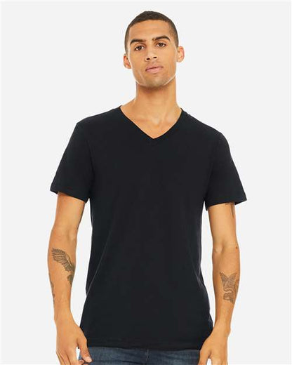 Unisex Jersey V-Neck Tee - M