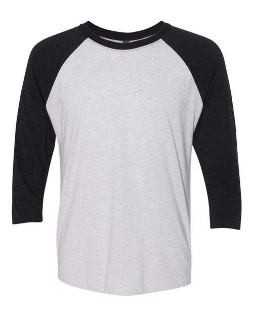 Unisex Triblend Three-Quarter Raglan T-Shirt - 3XL