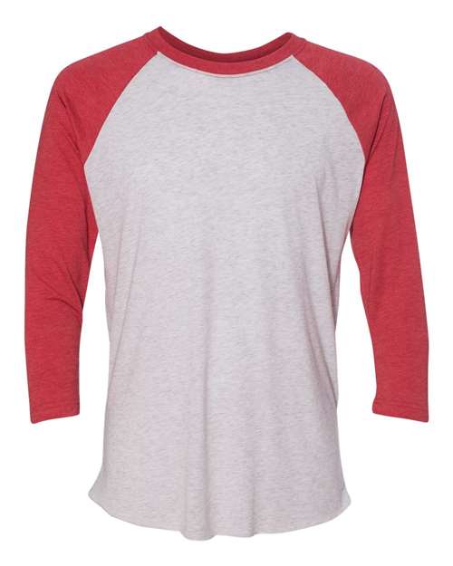 Unisex Triblend Three-Quarter Raglan T-Shirt - M