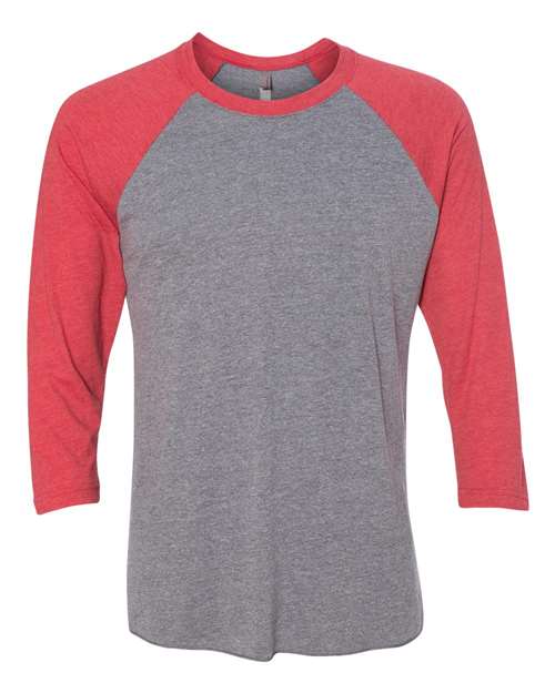 Unisex Triblend Three-Quarter Raglan T-Shirt - 3XL