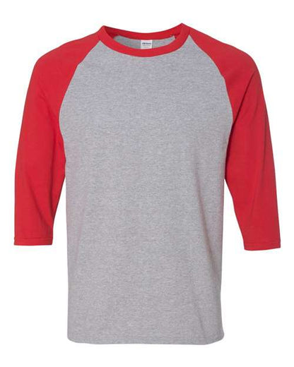 Unisex Heavy Cotton™ Raglan Three-Quarter Sleeve T-Shirt