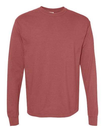 Unisex Garment-Dyed Heavyweight Long Sleeve T-Shirt - L