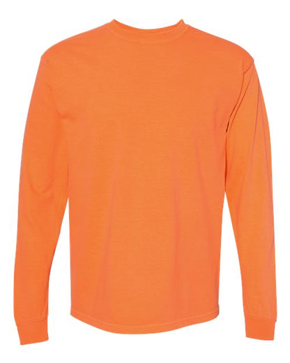 Unisex Garment-Dyed Heavyweight Long Sleeve T-Shirt - L