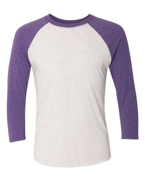 Unisex Triblend Three-Quarter Raglan T-Shirt - L
