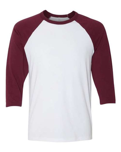 Unisex Three-Quarter Sleeve Baseball Tee - S