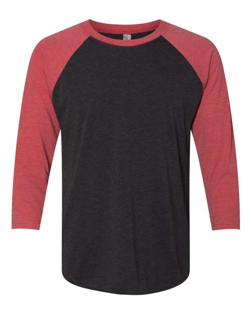 Unisex Triblend Three-Quarter Raglan T-Shirt - L