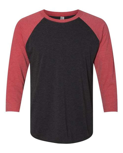 Unisex Triblend Three-Quarter Raglan T-Shirt - 3XL