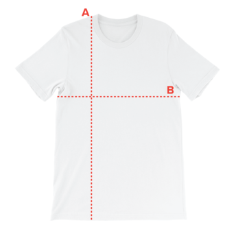Cómo medir el largo y el ancho de una camiseta unisex